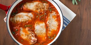 Photo de la Recette: ESCALOPES DE PORC PRÉPARÉES À LA MODE DU SUD DE L’ITALIE