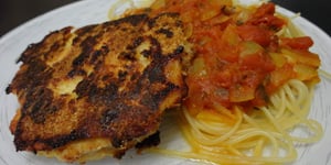 Photo de la Recette: Escalope de Poulet Panée au Parmesan et à l'Emmental