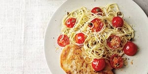 Photo de la Recette: Escalopes de Poulet et Pâtes au Citron