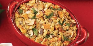 Photo de la Recette: Farce aux champignons sauvages et aux pignons