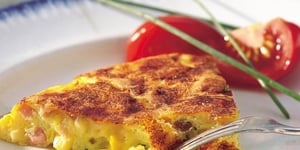 Frittata au Jambon et au Cheddar