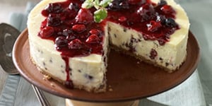 Photo de la Recette: Gâteau au Fromage Cerise et Chocolat