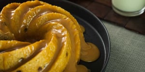 Photo de la Recette: Gâteau de Riz et Sauce au Caramel Pimentée à L’orange