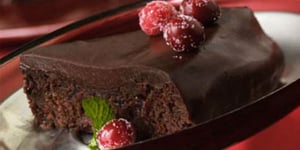 Photo de la Recette: Gâteau Fondant au Chocolat et aux Canneberges