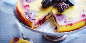 Photo de la Recette: Gâteau magique aux fruits noirs