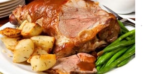 Photo de la Recette: Gigot D'Agneau Croustillant Glacé au Miel