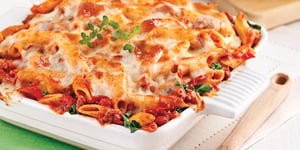 Photo de la Recette: Gratin de Pâtes aux Tomates et aux Trois Fromages