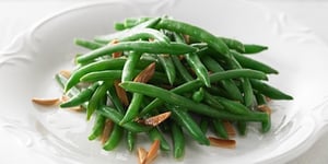 Photo de la Recette: HARICOTS VERTS AUX AMANDES