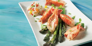 Langoustines sur Nid D’Asperges