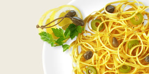 Photo de la Recette: Linguine œufs et Asperges