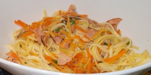 Photo de la Recette: Linguines au Capicollo et Légumes