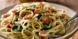 Photo de la Recette: LINGUINES AUX ÉPINARDS ET FINES HERBES