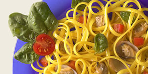 Photo de la Recette: Linguines avec Épinards à la Saveur Marine