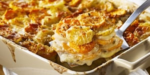 Photo de la Recette: Mélange Parmentier avec Patates Douces Cuit au Four