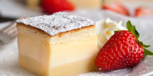 Photo de la Recette: MAGIE CAKE CUSTARD 3 LAYER