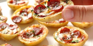 Photo de la Recette: MINI PIZZA POMMES DE TERRE