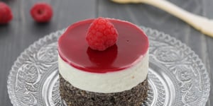 Mohn Himbeertorte