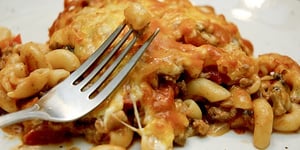 Photo de la Recette: Macaroni à la Viande Crémeux Gratiné