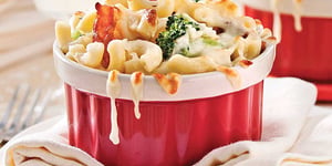 Photo de la Recette: Macaronis au Fromage, Brocoli et Bacon