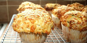 Photo de la Recette: Muffins Salés Fromage Oignon