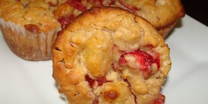 Photo de la Recette: Muffins au Yogourt, Fraises et Ananas