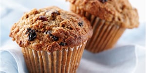 Photo de la Recette: Muffins aux Bananes et aux Cerises Déshydratées