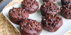 Photo de la Recette: Muffins tout Chocolat
