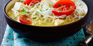 Photo de la Recette: Nouilles au Curry et à la Noix de Coco