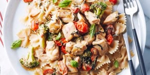 Photo de la Recette: Pâtes au Poulet et à la Sauce Crémeuse