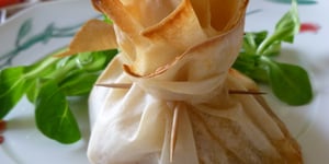 Photo de la Recette: Aumônière de Brie et Pomme