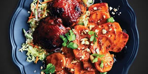 Photo de la Recette: Patates Douces et Poulet en Sauce Tao
