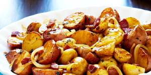 Photo de la Recette: Petites Pommes de Terre Braisées au Balsamique