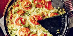 Photo de la Recette: Pizza Végétarienne à Fond de Courgette