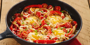 Photo de la Recette: Poêlée D'œufs et de Tomates Épicée