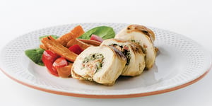 Photo de la Recette: Poitrines de Poulet Farcies aux Épinards et au Bacon