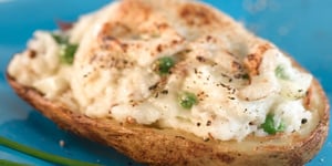 Photo de la Recette: POMMES DE TERRE MENTHE ET CORIANDRE FRAÎCHE, GRATINÉES AU D'IBERVILLE