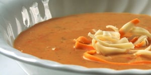 Photo de la Recette: Potage au Chou~Fleur,Carottes et au Cheddar