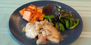Photo de la Recette: Poulet à L’érable et aux Pommes