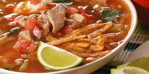 Photo de la Recette: Poulet Mexicain & Soupe à la Limette