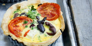 Photo de la Recette: Quiche Tomate, Feta et Olives