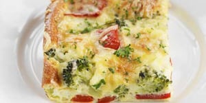 Photo de la Recette: Quiche Tomates et Brocolis