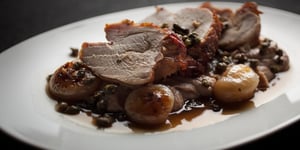Rôti de Poitrine de Dinde, Purée de Marrons