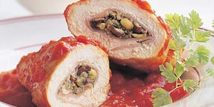 Photo de la Recette: ROULADES DE POULET FARCIES AU JAMBON ET AU FROMAGE