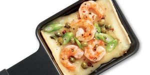 Photo de la Recette: Raclette Fritz aux Crevettes et à la Crème Sure