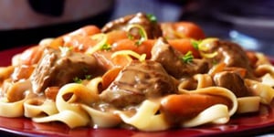 Photo de la Recette: Ragoût Onctueux aux Champignons à la Bourguignonne