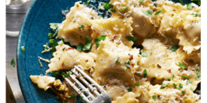 Photo de la Recette: Raviolis avec Sauce au Citron et au Beurre Noisette