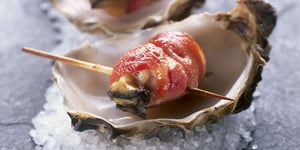 Photo de la Recette: Huîtres Fumées et Bacon