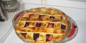 Photo de la Recette: Tarte aux Bleuets et Fraises Rustique