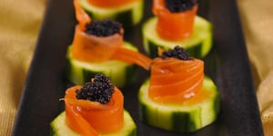 Rondelles de Concombre Farcies