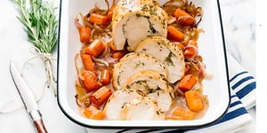 Photo de la Recette: Roulé de Poitrine de Dinde Rôtie aux Herbes